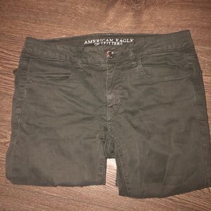 Olive American eagle jeggings